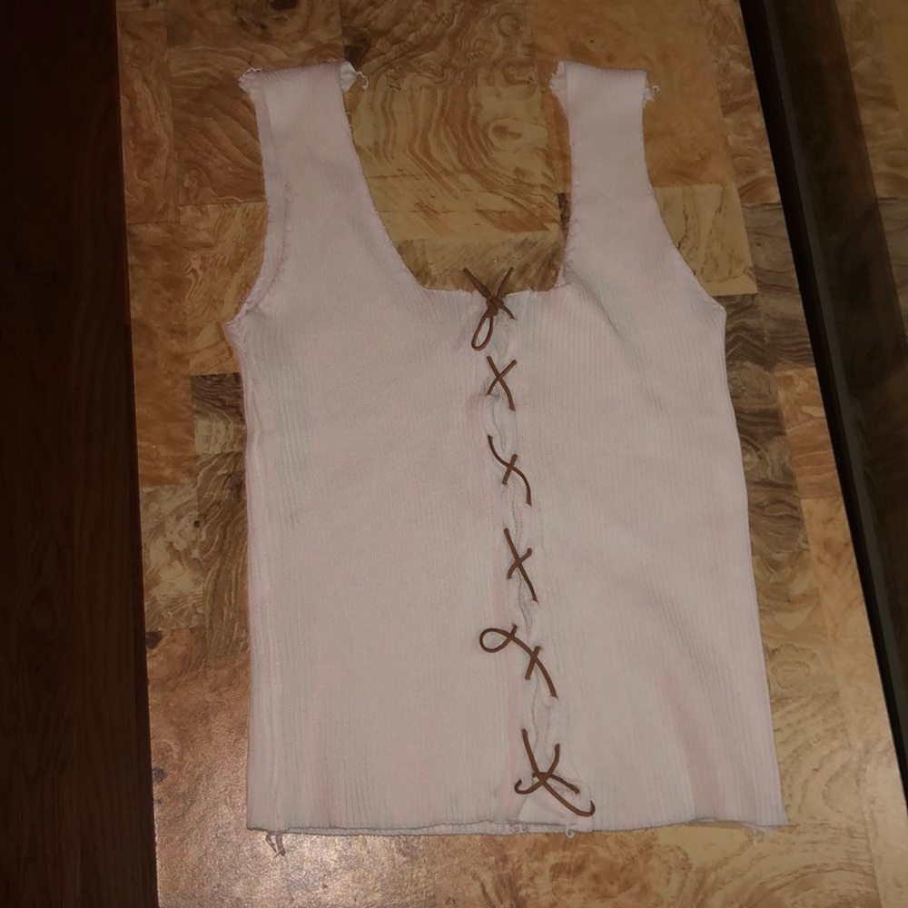 ROMWE white ribbed top